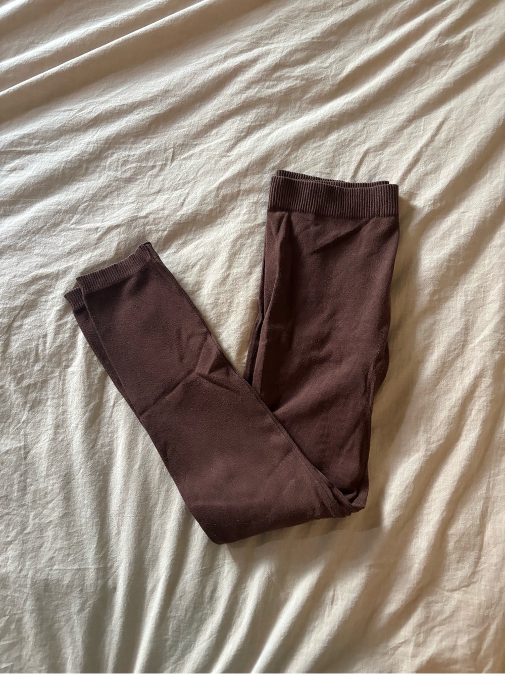 Chocolate Brown Cotton Leggings